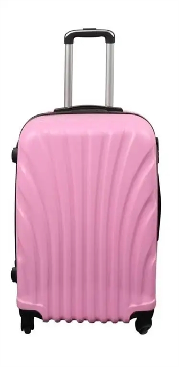 Se Kuffert - Hardcase kuffert - Str. Medium - Lyserød musling - Eksklusiv rejsekuffert hos Dynezonen.dk