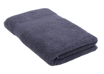 Økologisk håndklæde - 50x100 cm - 100% GOTS-certificeret bomuld - Blåt håndklæde fra Premium By Borg