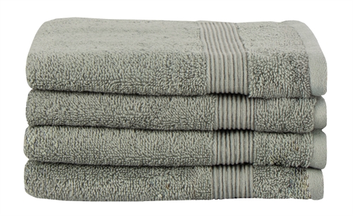 Billede af Økologisk gæstehåndklæde - 40x60 cm - 100% GOTS-certificeret bomuld - Grønt gæstehåndklæde fra Premium By Borg