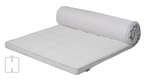 Latex H-split topmadras - 180x200 cm - 5 cm høj - Latex & naturlatex - Zen sleep topmadras til elevationsseng